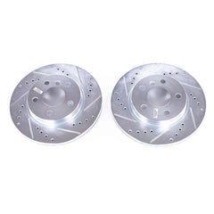 Power Stop EBR1659XPR Evolution Performance 1-Piece Drilled And Slotted Front Brake Rotors for 2014-2020 BMW I3 Base, Range Extender product image