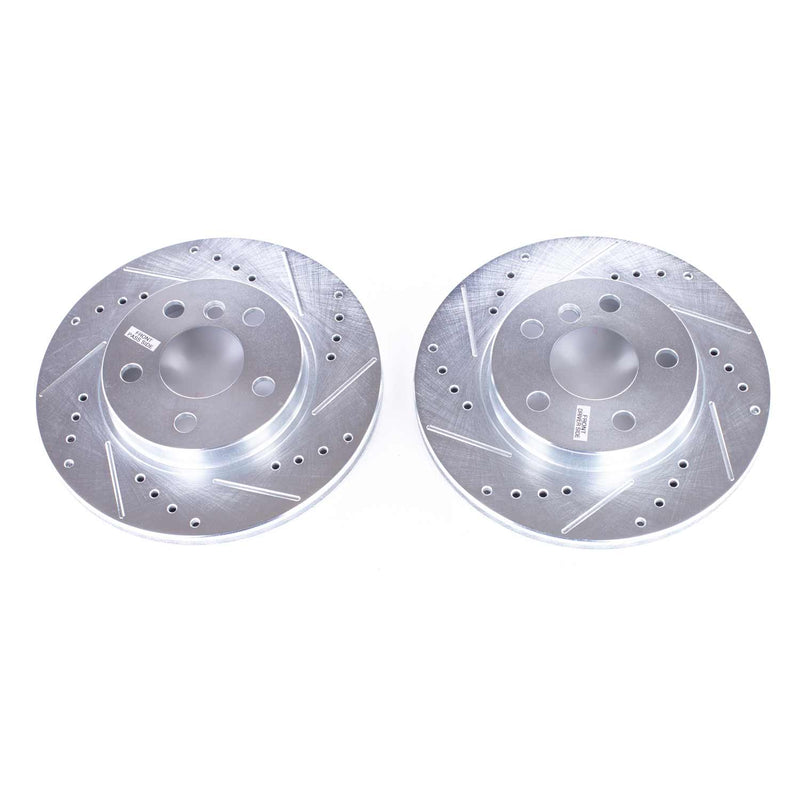 Power Stop EBR1659XPR Evolution Performance 1-Piece Drilled And Slotted Front Brake Rotors for 2014-2020 BMW I3 Base, Range Extender product image