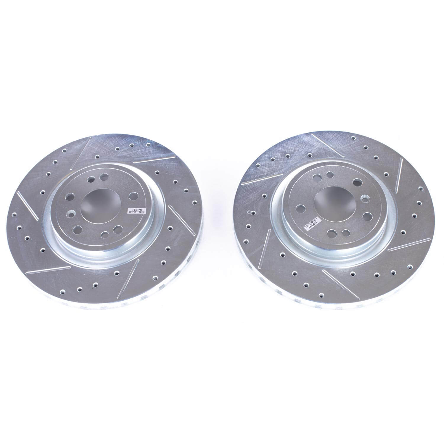 Power Stop EBR1660XPR Evolution Performance 1-Piece Drilled And Slotted Front Brake Rotors for 2018 Mercedes-Benz GLE350 4Matic, Base product image