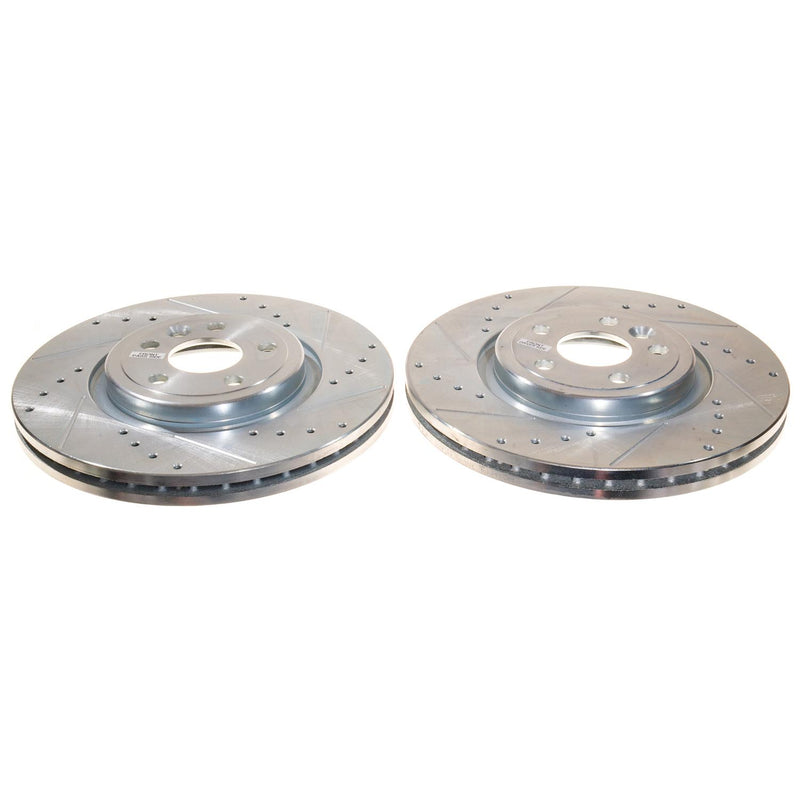 Power Stop EBR1684XPR - Evolution Performance Vented 1 Piece Drilled And Slotted Front Brake Rotors vehicle fitment brake part
