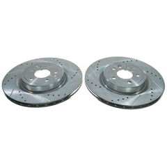 Power Stop EBR1685XPR Evolution Performance Vented 1-Piece Drilled And Slotted Rear Brake Rotor for 2017 Jaguar F-Pace Base, First Edition, Premium, Prestige, R-Sport, S product image