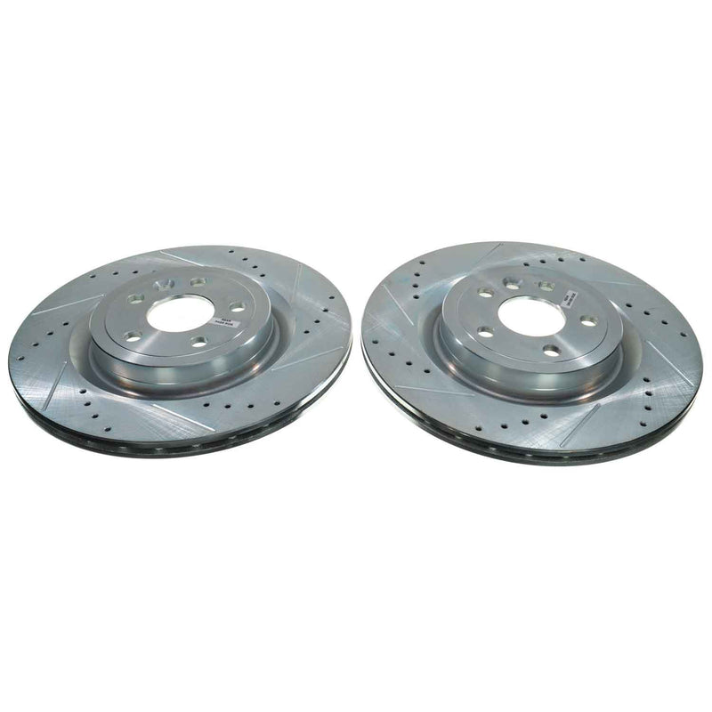 Power Stop EBR1685XPR Evolution Performance Vented 1-Piece Drilled And Slotted Rear Brake Rotor for 2017 Jaguar F-Pace Base, First Edition, Premium, Prestige, R-Sport, S product image