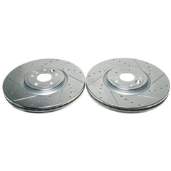 Power Stop EBR1686XPR Evolution Vented 1-Piece Drilled And Slotted Front Brake Rotors for 2017 Jaguar F-Pace Base, First Edition, Premium, Prestige, R-Sport, S product image
