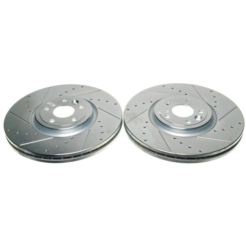 Power Stop EBR1686XPR Evolution Vented 1-Piece Drilled And Slotted Front Brake Rotors for 2017 Jaguar F-Pace Base, First Edition, Premium, Prestige, R-Sport, S product image