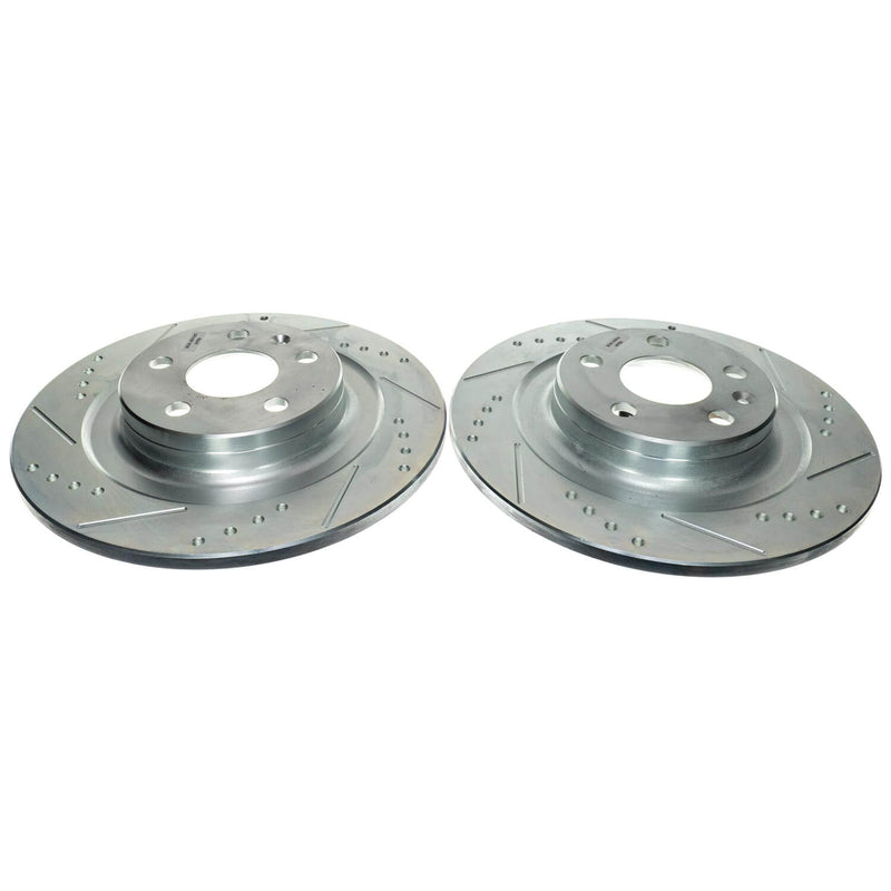 Power Stop EBR1698XPR Evolution Performance Solid 1-Piece Drilled And Slotted Rear Brake Rotor for 2019 Volvo S60 T5 Inscription, T5 Momentum, T5 R-Design, T6 Inscription, T6 Momentum, T6 product image