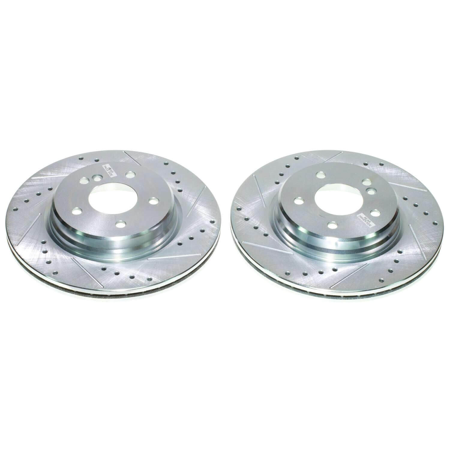 Power Stop EBR808XPR Evolution Performance 1-Piece Drilled And Slotted Rear Brake Rotors for 2005-2006 Chrysler Crossfire SRT-6 product image