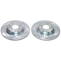 Power Stop EBR808XPR Evolution Performance 1-Piece Drilled And Slotted Rear Brake Rotors for 2005-2006 Chrysler Crossfire SRT-6 product image