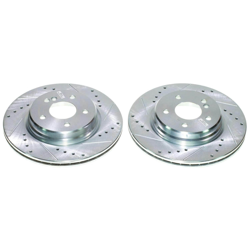 Power Stop EBR808XPR Evolution Performance 1-Piece Drilled And Slotted Rear Brake Rotors for 2005-2006 Chrysler Crossfire SRT-6 product image