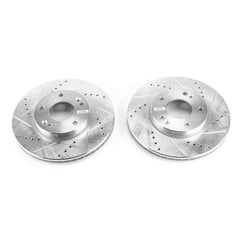 Power Stop JBR1379XPR Evolution Performance Vented 1-Piece Drilled And Slotted Front Brake Rotors for 2007-2010 Kia Rondo EX, LX product image