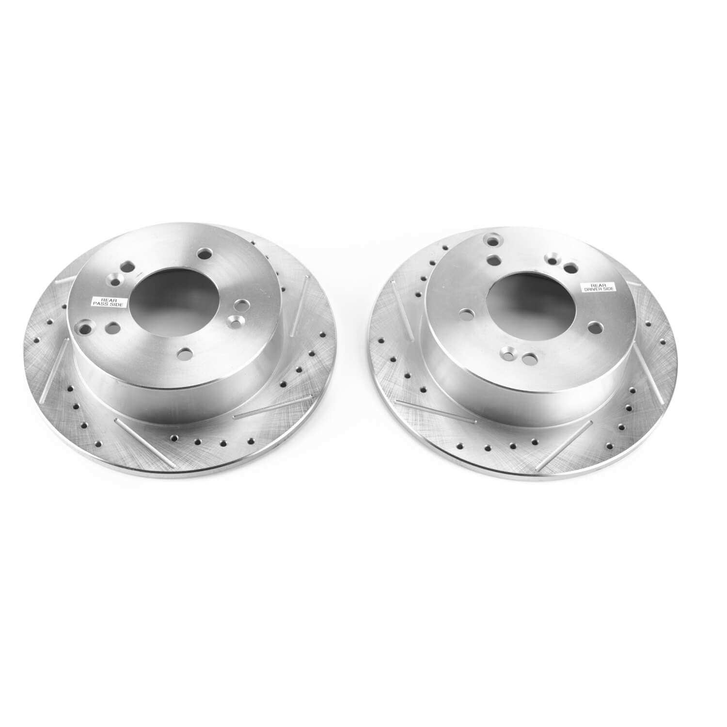 Power Stop JBR1380XPR Evolution Performance Solid 1-Piece Drilled And Slotted Rear Brake Rotors for 2007-2010 Kia Rondo EX, LX product image
