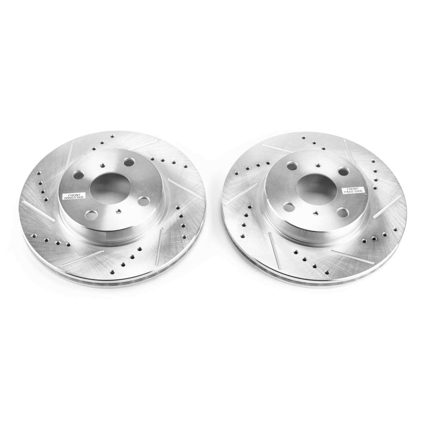 Power Stop JBR1541XPR Evolution Performance Vented 1-Piece Drilled And Slotted Front Brake Rotors for 2012-2015 Scion Iq Base product image