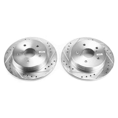Power Stop JBR1544XPR Evolution Performance 1-Piece Drilled And Slotted Rear Brake Rotors for 2010 Suzuki Kizashi GTS, S, SE, Sls product image
