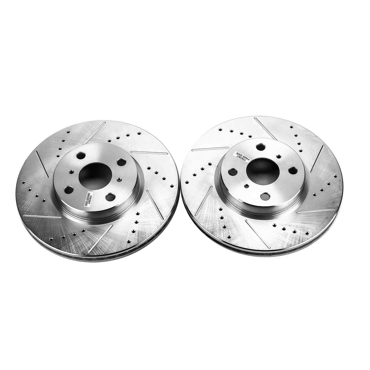 Power Stop JBR1546XPR Evolution Performance 1-Piece Drilled And Slotted Front Brake Rotors for 2012-2018 Toyota Yaris SE Rear Disc product image