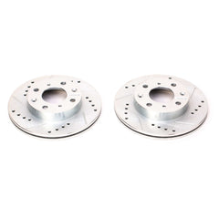 Power Stop JBR155XPR Evolution Performance Vented 1-Piece Drilled And Slotted Front Brake Rotor for 1984 Honda Civic 1500 S, Base, Crx 1.5, DX Coupe (2 Door), Hatchback product image