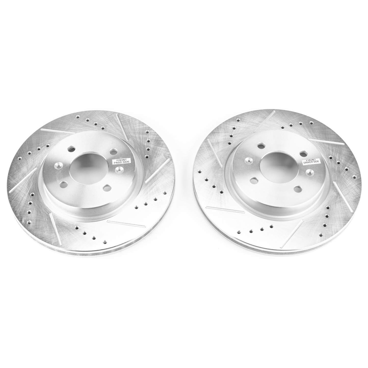 Power Stop JBR1562XPR Evolution Performance Vented 1-Piece Drilled And Slotted Front Brake Rotors for 2018-2022 Hyundai Accent Limited, SE, SEL product image