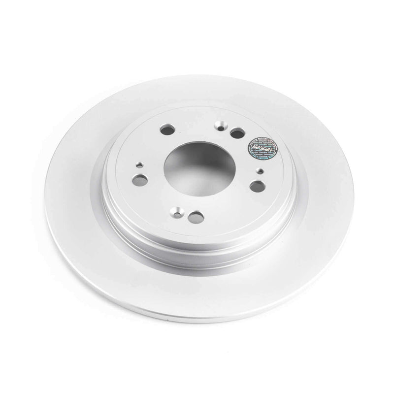 Power Stop JBR1586EVC Evolution Geomet Coated 1-Piece Plain Rear Brake Rotors for 2014-2020 Acura Rlx Base, Sport Hybrid Sh-AWD product image