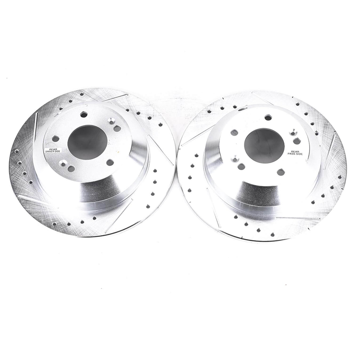 Power Stop JBR1705XPR Evolution Performance 1-Piece Drilled And Slotted Rear Brake Rotors for 2019 Hyundai Santa Fe XL Limited Ultimate, SE product image