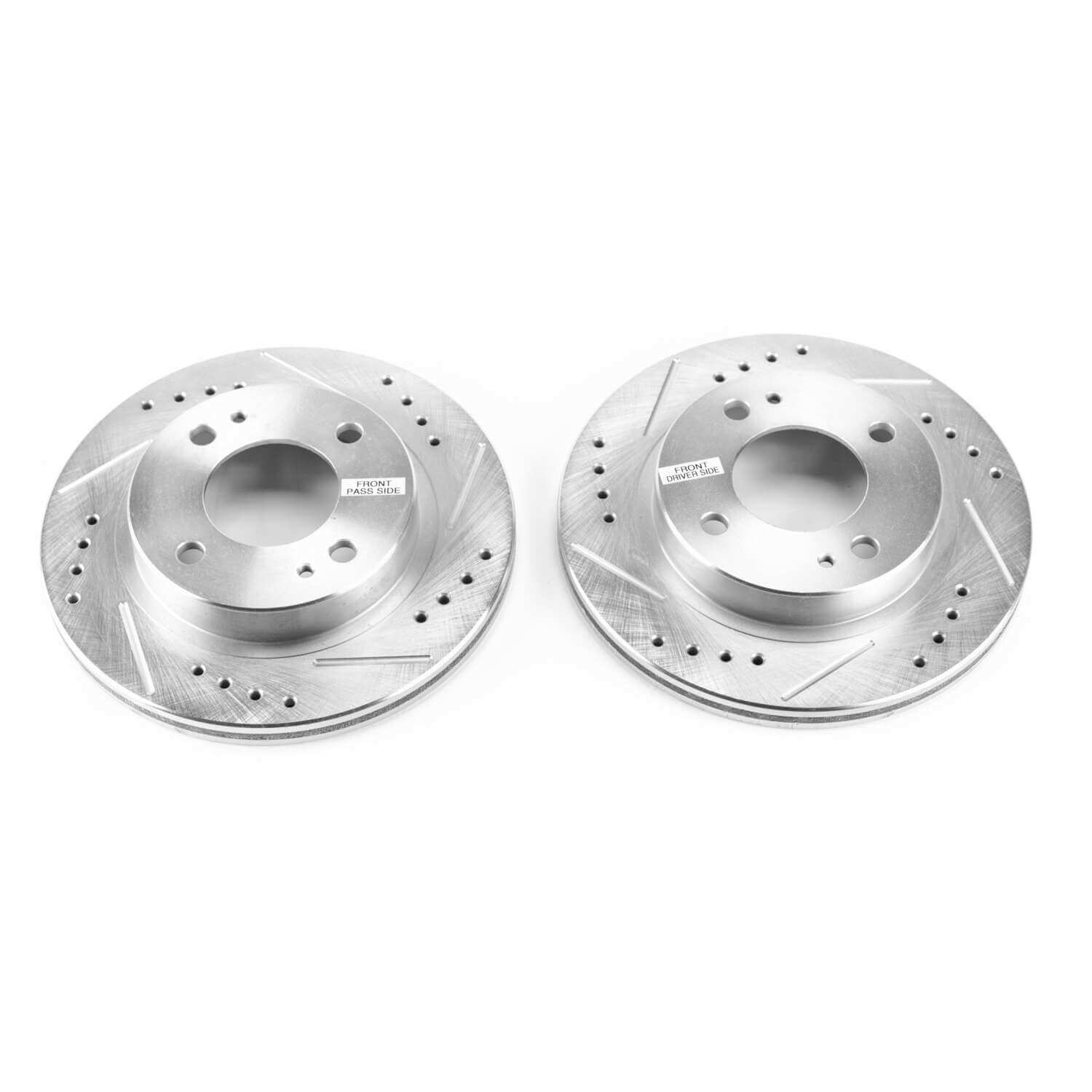 Power Stop JBR1722XPR Evolution Performance Vented 1-Piece Drilled And Slotted Front Brake Rotors for 2014 Mitsubishi Mirage De, ES product image