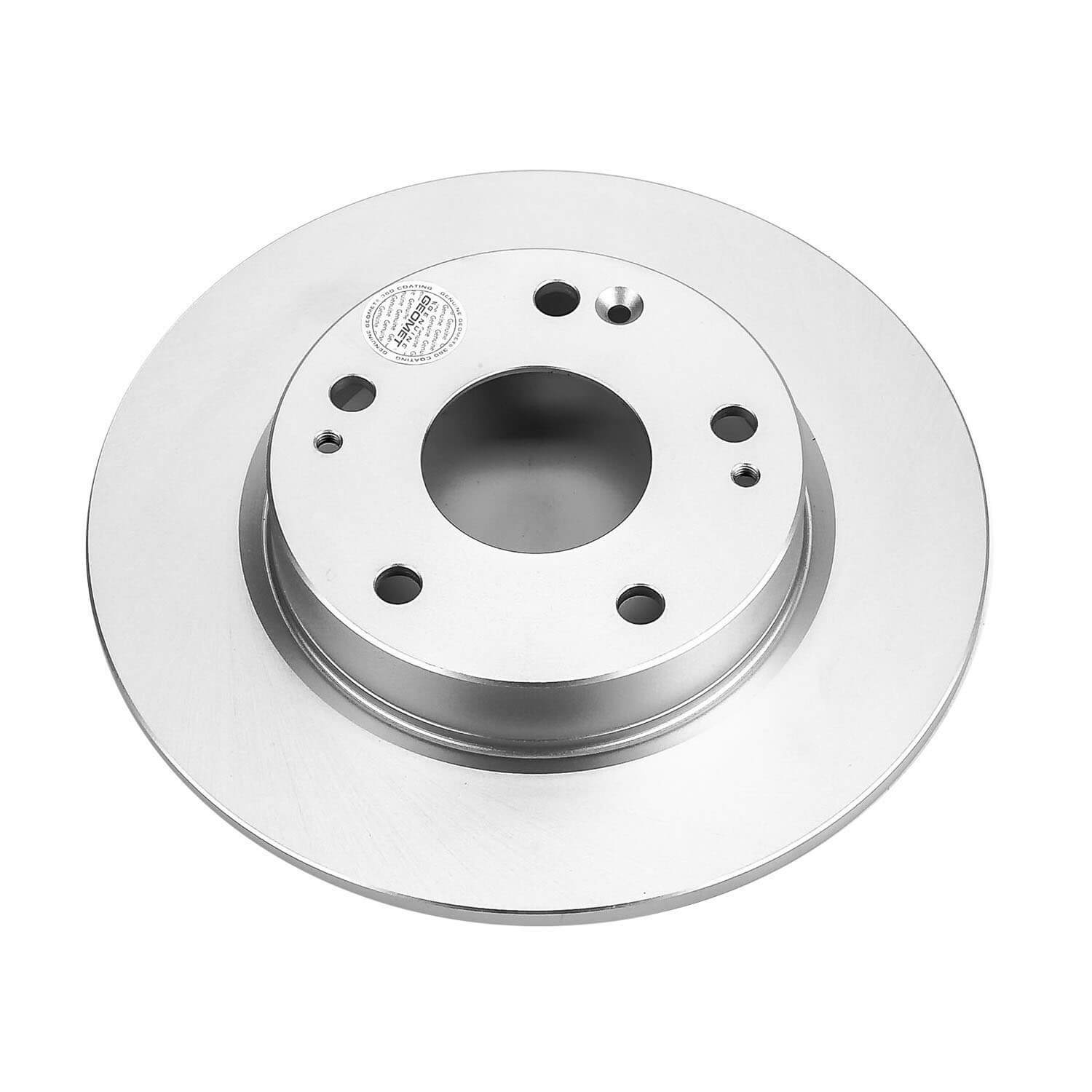 Power Stop JBR1728EVC Evolution Geomet Coated 1-Piece Plain Rear Brake Rotors for 2016 Honda Civic EX, EX-L, EX-T, LX, LX-P, Touring product image