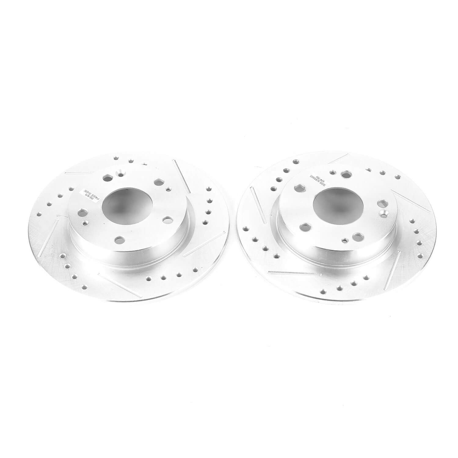 Power Stop JBR1728XPR Evolution Performance 1-Piece Drilled And Slotted Rear Brake Rotors for 2016 Honda Civic EX, EX-L, EX-T, LX, LX-P, Touring product image