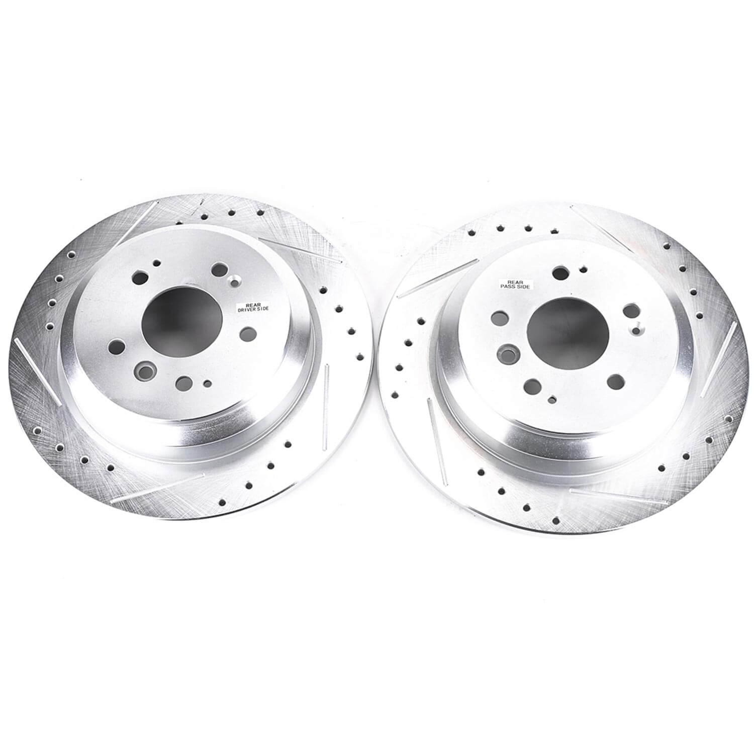 Power Stop JBR1729XPR Evolution Performance 1-Piece Drilled And Slotted Rear Brake Rotors for 2019-2021 Honda Passport Elite, EX-L, Sport, Touring product image