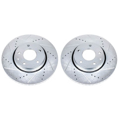 Power Stop JBR1745XPR Evolution Performance 1-Piece Drilled And Slotted Front Brake Rotors for 2021 Mazda 6 Sport, Touring product image