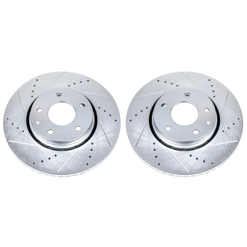 Power Stop JBR1745XPR Evolution Performance 1-Piece Drilled And Slotted Front Brake Rotors for 2021 Mazda 6 Sport, Touring product image