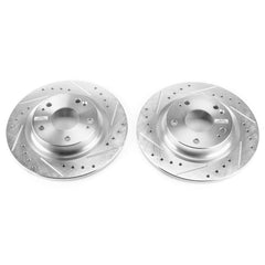 Power Stop JBR1747XPR Evolution Performance Solid 1-Piece Drilled And Slotted Rear Brake Rotors for 2017-2020 Honda Civic Si product image