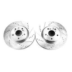 Power Stop JBR1750XPR Evolution Performance 1-Piece Drilled And Slotted Front Brake Rotors for 2024 Acura Integra A-Spec, Base product image