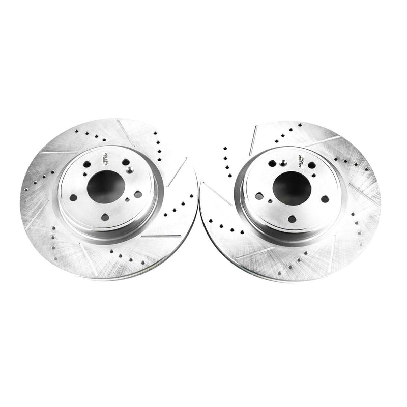 Power Stop JBR1750XPR Evolution Performance 1-Piece Drilled And Slotted Front Brake Rotors for 2024 Acura Integra A-Spec, Base product image