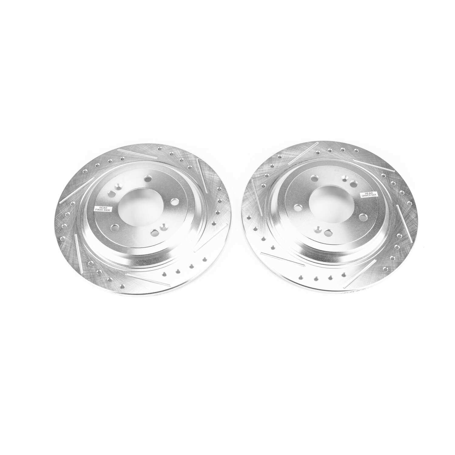 Power Stop JBR1751XPR Evolution Performance Solid 1-Piece Drilled And Slotted Front Brake Rotors for 2019-2022 Hyundai Nexo Blue, Limited product image