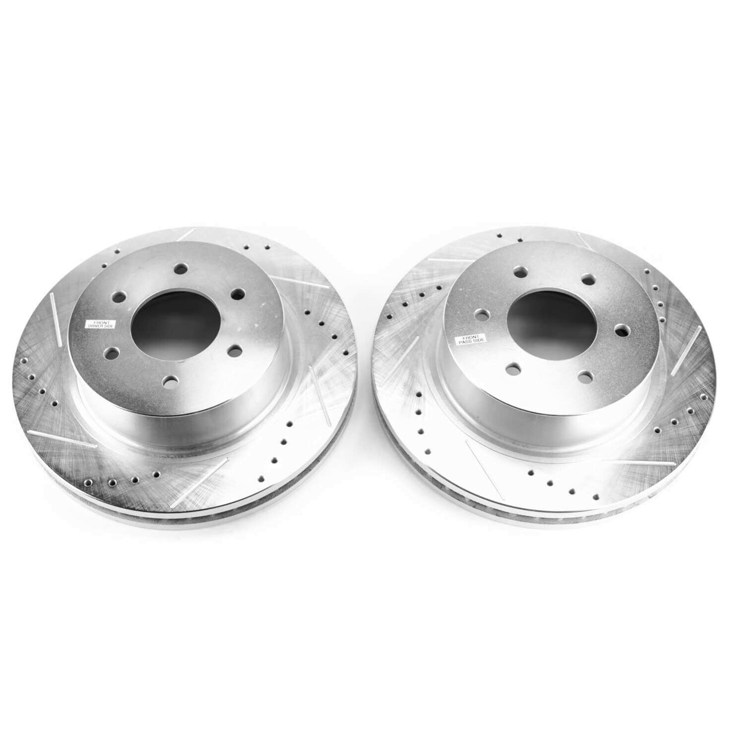 Power Stop JBR1754XPR Evolution Performance Vented 1-Piece Drilled And Slotted Front Brake Rotors for 2016-2021 Nissan Titan Xd PRO-4X, Platinum Reserve, S, SL, SV product image