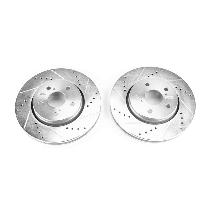 Power Stop JBR1757XPR Evolution Performance Vented 1-Piece Drilled And Slotted Front Brake Rotors for 2018 Toyota C-Hr XLE, XLE Premium product image
