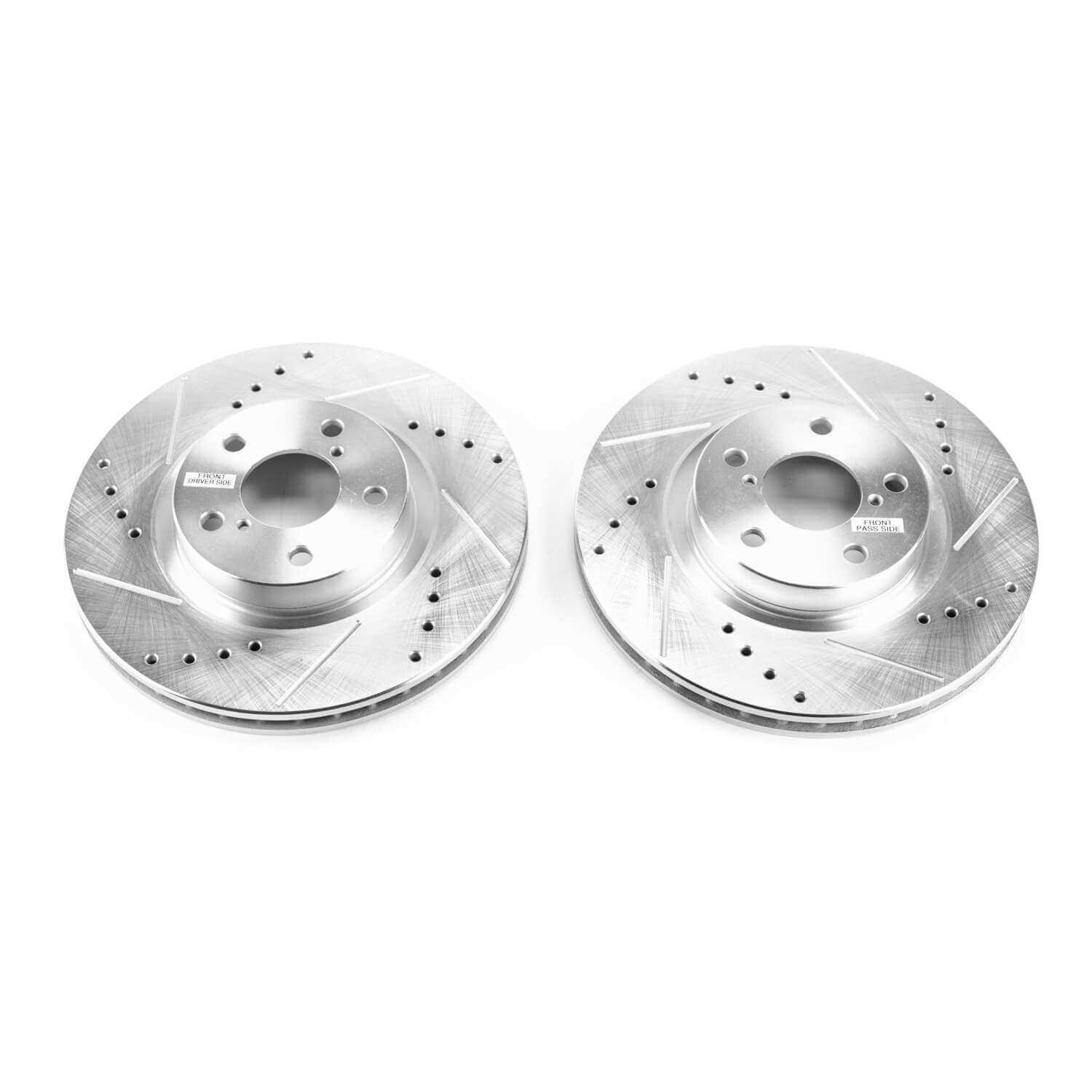 Power Stop JBR1758XPR Evolution Performance Vented 1-Piece Drilled And Slotted Front Brake Rotors for 2017 Subaru Impreza Base, Limited, Premium product image