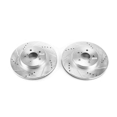 Power Stop JBR1759XPR Evolution Performance Vented 1-Piece Drilled And Slotted Front Brake Rotors for 2018 Subaru Crosstrek Base, Limited, Premium product image