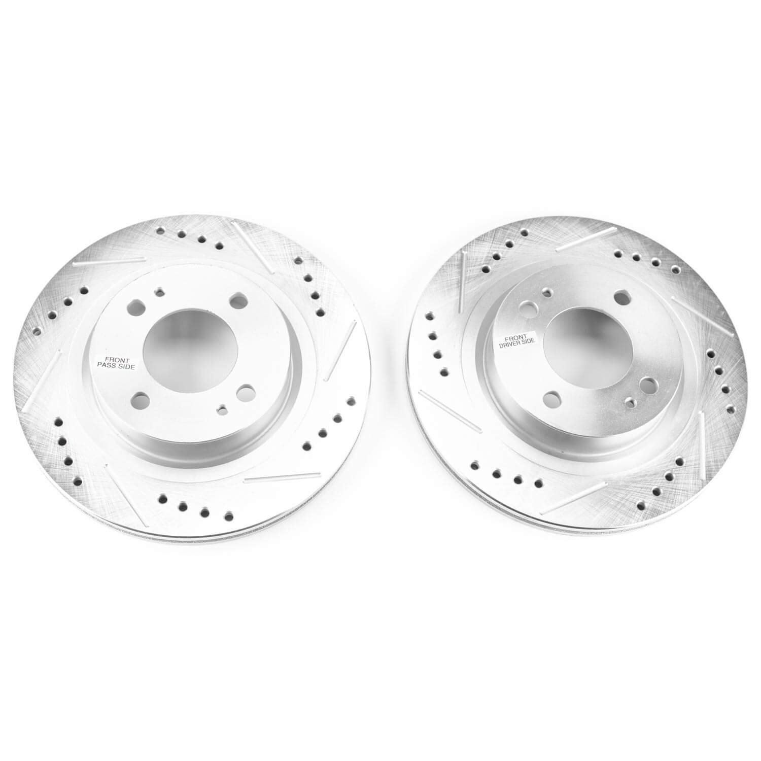 Power Stop JBR1762XPR Evolution Performance Vented 1-Piece Drilled And Slotted Front Brake Rotors for 2017-2018 Mitsubishi Mirage ES, GT, SE product image