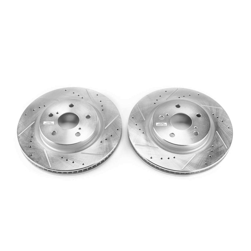 Power Stop JBR1763XPR Evolution Performance 1-Piece Drilled And Slotted Front Brake Rotors for 2021-2022 Lexus ES250 Base, F Sport, Luxury, Ultra Luxury product image