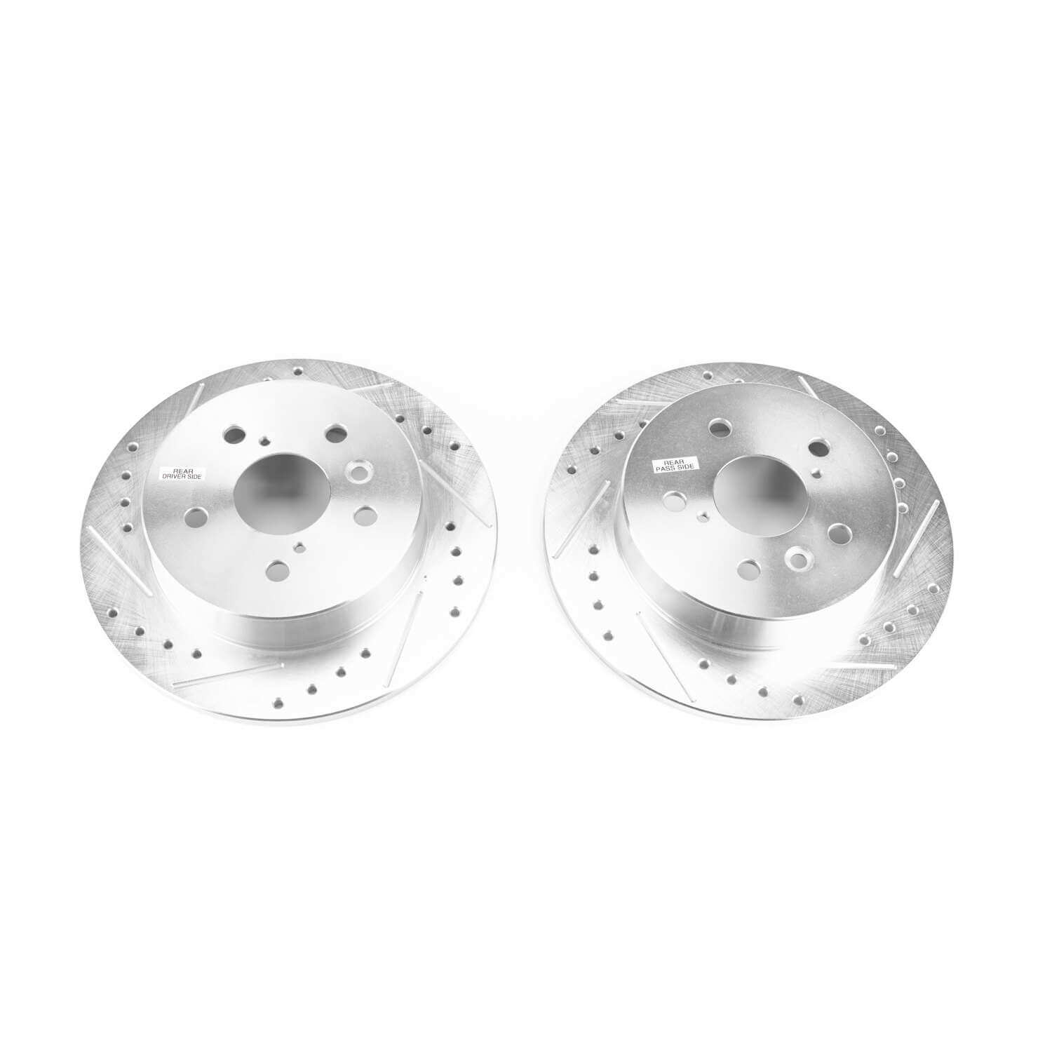 Power Stop JBR1764XPR Evolution Performance 1-Piece Drilled And Slotted Rear Brake Rotors for 2018 Toyota Camry L, LE, SE product image