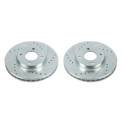 Power Stop JBR1765XPR Evolution Performance Vented 1-Piece Drilled And Slotted Front Brake Rotor for 2018-2020 Nissan Kicks S, SR, SV product image