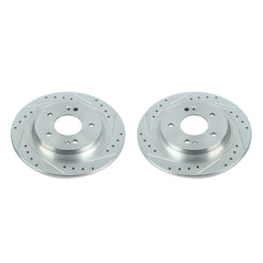 Power Stop JBR1773XPR Evolution Performance Solid 1-Piece Drilled And Slotted Rear Brake Rotor for 2018 Hyundai Kona Limited, SE, SEL, Ultimate All Wheel Drive product image