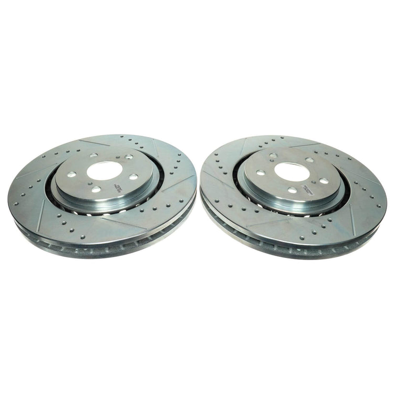 Power Stop JBR1797XPR Evolution Performance Vented 1-Piece Drilled And Slotted Front Brake Rotor for 2021-2022 Toyota RAV4 Prime SE, Xse product image