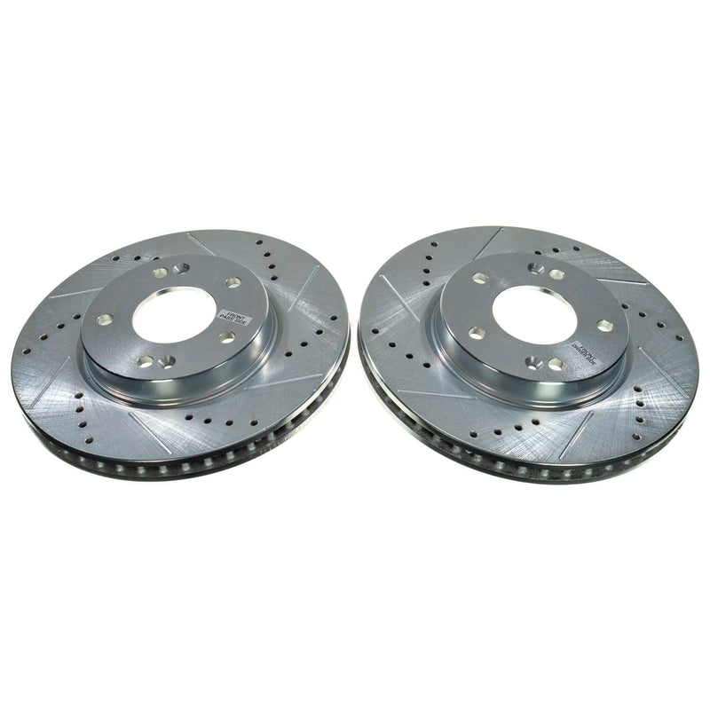 Power Stop JBR1799XPR Evolution Performance Vented 1-Piece Drilled And Slotted Front Brake Rotor for 2021 Hyundai Elantra Limited, SE, SEL product image