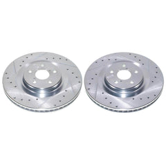 Power Stop JBR1900XPR Evolution Performance Vented 1-Piece Drilled And Slotted Front Brake Rotor for 2017 Lexus GS Turbo F Sport product image