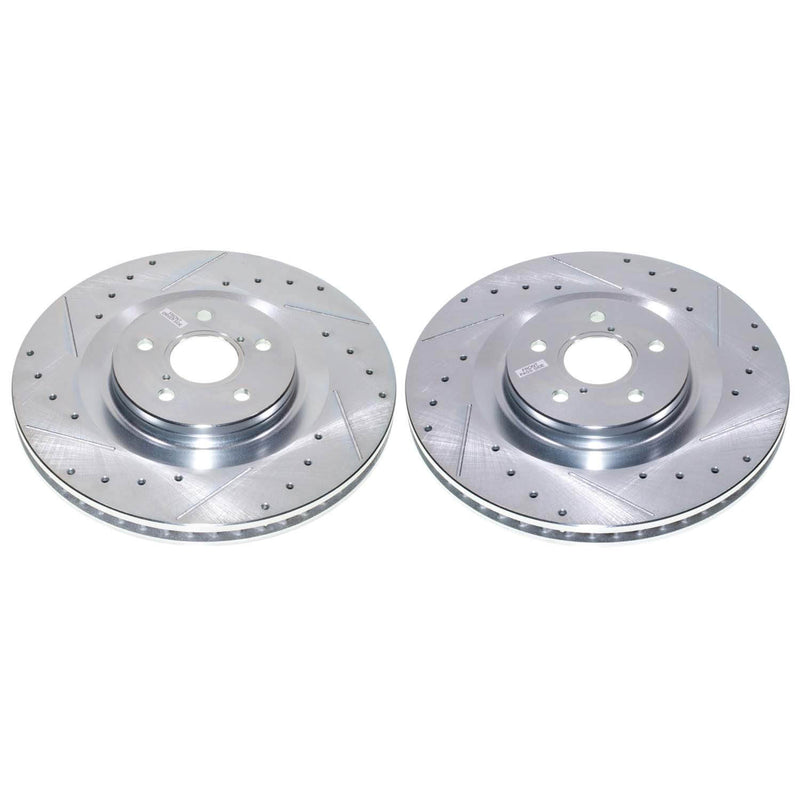Power Stop JBR1900XPR Evolution Performance Vented 1-Piece Drilled And Slotted Front Brake Rotor for 2017 Lexus GS Turbo F Sport product image