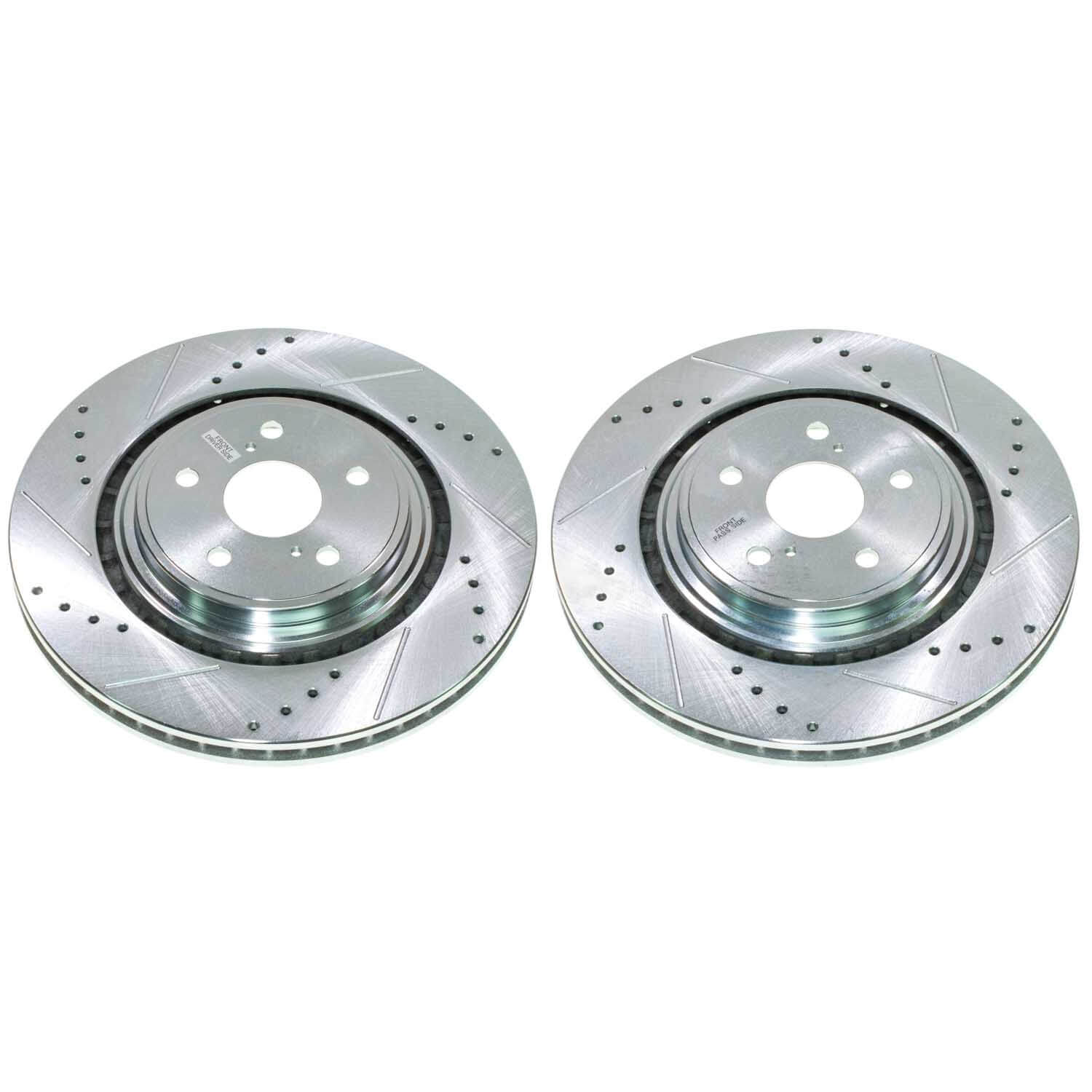 Power Stop JBR1911XPR - Evolution Performance Vented 1-Piece Drilled And Slotted Front Brake Rotors vehicle fitment brake part