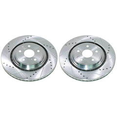Power Stop JBR1911XPR - Evolution Performance Vented 1-Piece Drilled And Slotted Front Brake Rotors vehicle fitment brake part