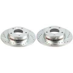 Power Stop JBR1912XPR Evolution Performance Solid 1-Piece Drilled And Slotted Rear Brake Rotors for 2020-2025 Nissan Sentra SR, SV product image