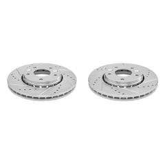 Power Stop JBR1913XPR Evolution Performance Vented 1-Piece Drilled And Slotted Front Brake Rotors for 2021-2022 Nissan Kicks SR, SV product image