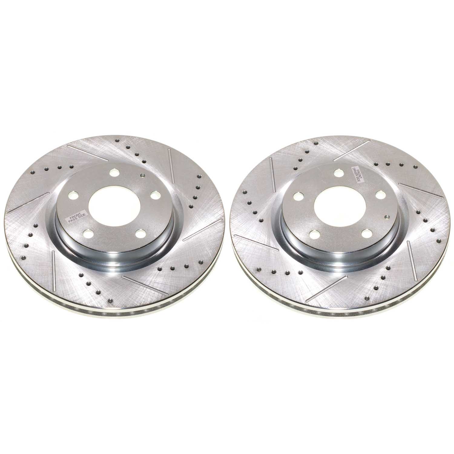 Power Stop JBR1914XPR - Evolution Performance Vented 1-Piece Drilled And Slotted Front Brake Rotors vehicle fitment brake part