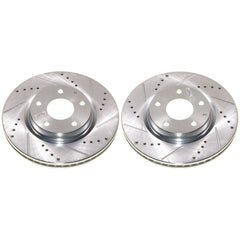 Power Stop JBR1914XPR - Evolution Performance Vented 1-Piece Drilled And Slotted Front Brake Rotors vehicle fitment brake part